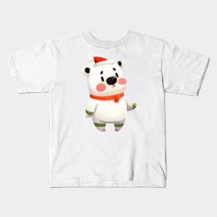 Cute Polar Bear Drawing Kids T-Shirt